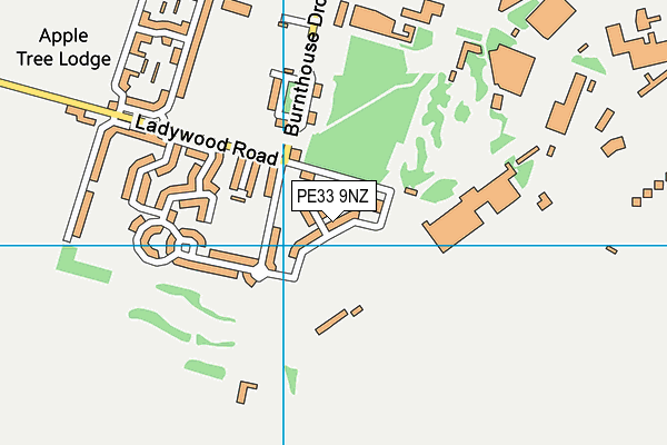 PE33 9NZ map - OS VectorMap District (Ordnance Survey)