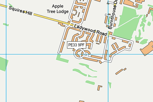 PE33 9PF map - OS VectorMap District (Ordnance Survey)