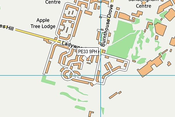 PE33 9PH map - OS VectorMap District (Ordnance Survey)