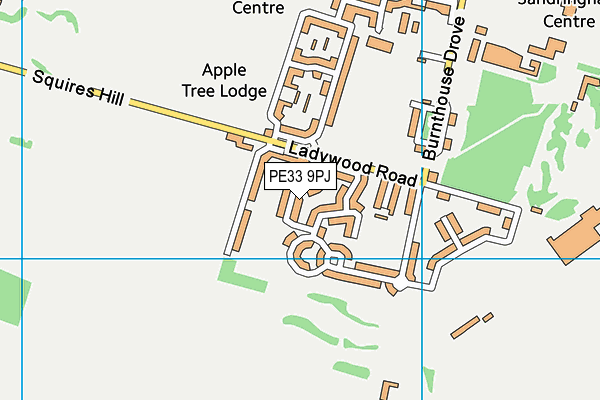 PE33 9PJ map - OS VectorMap District (Ordnance Survey)