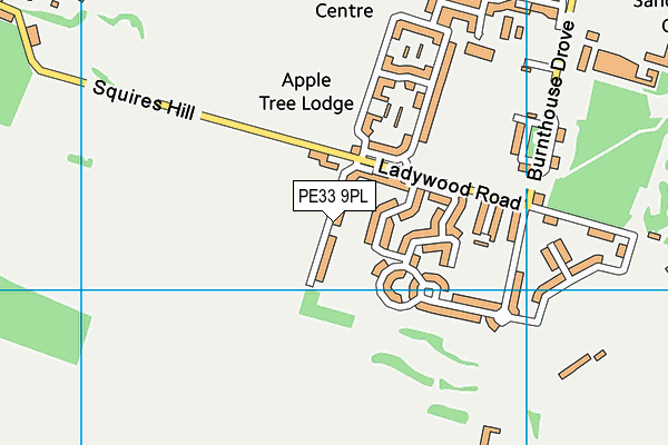 PE33 9PL map - OS VectorMap District (Ordnance Survey)