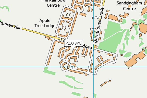 PE33 9PQ map - OS VectorMap District (Ordnance Survey)