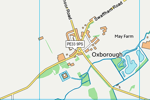 PE33 9PS map - OS VectorMap District (Ordnance Survey)