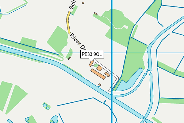 PE33 9QL map - OS VectorMap District (Ordnance Survey)