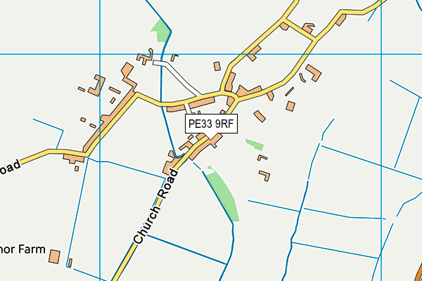 PE33 9RF map - OS VectorMap District (Ordnance Survey)