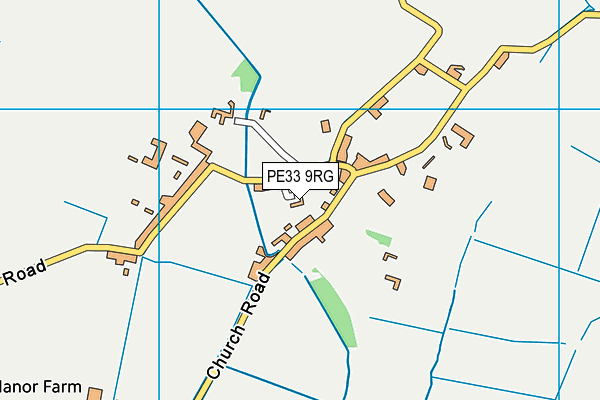 PE33 9RG map - OS VectorMap District (Ordnance Survey)