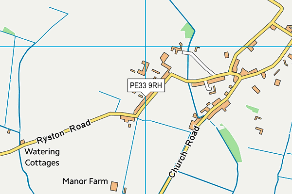 PE33 9RH map - OS VectorMap District (Ordnance Survey)