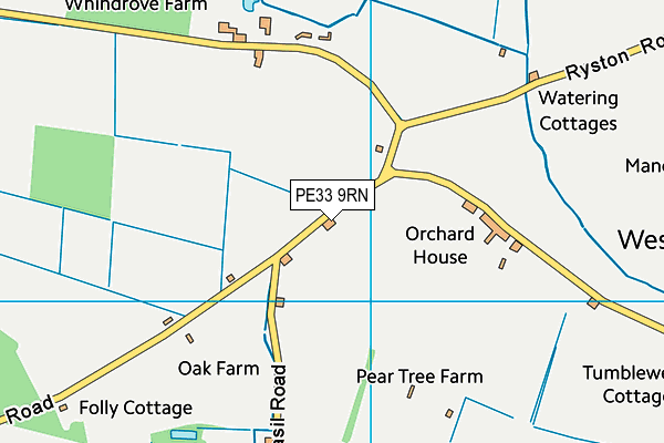 PE33 9RN map - OS VectorMap District (Ordnance Survey)