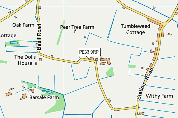 PE33 9RP map - OS VectorMap District (Ordnance Survey)