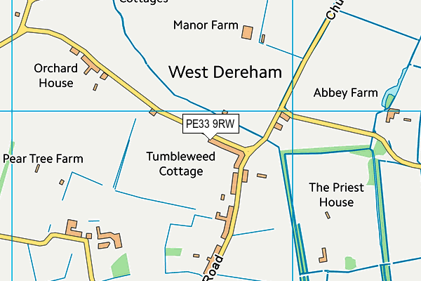 PE33 9RW map - OS VectorMap District (Ordnance Survey)