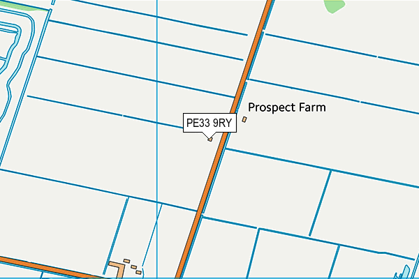 PE33 9RY map - OS VectorMap District (Ordnance Survey)