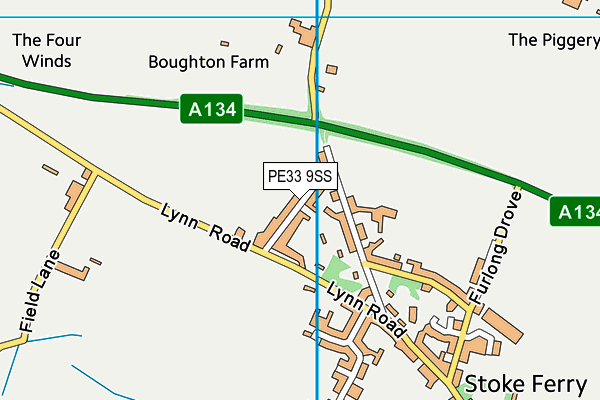 PE33 9SS map - OS VectorMap District (Ordnance Survey)