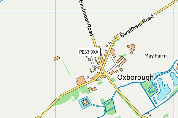 PE33 9XA map - OS VectorMap District (Ordnance Survey)