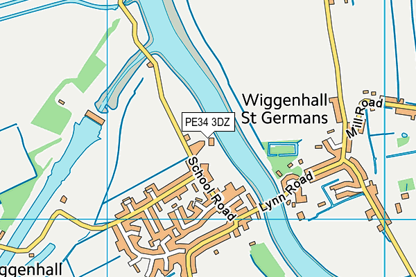 St Germans Academy map (PE34 3DZ) - OS VectorMap District (Ordnance Survey)
