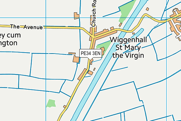 PE34 3EN map - OS VectorMap District (Ordnance Survey)