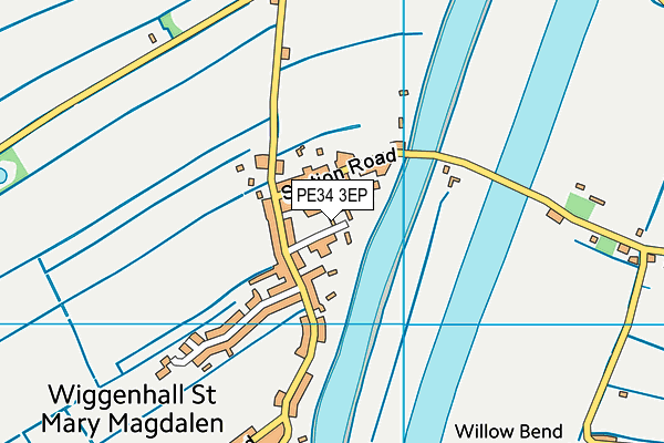 PE34 3EP map - OS VectorMap District (Ordnance Survey)