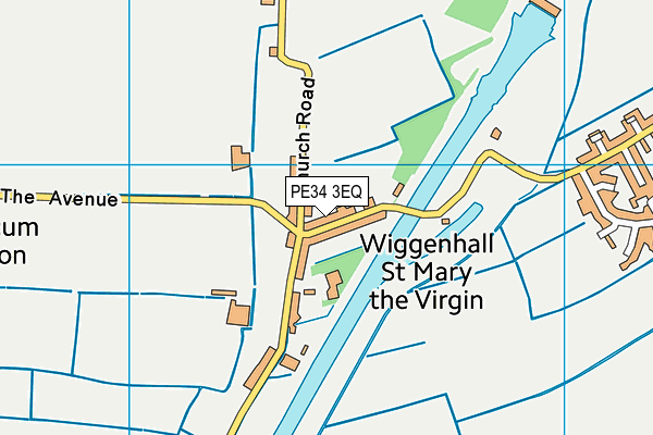 PE34 3EQ map - OS VectorMap District (Ordnance Survey)