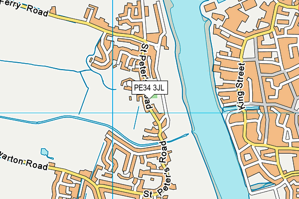 West Lynn Primary School map (PE34 3JL) - OS VectorMap District (Ordnance Survey)