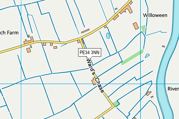 PE34 3NN map - OS VectorMap District (Ordnance Survey)