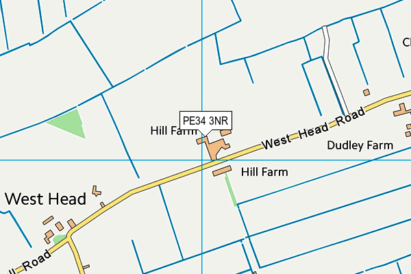 PE34 3NR map - OS VectorMap District (Ordnance Survey)