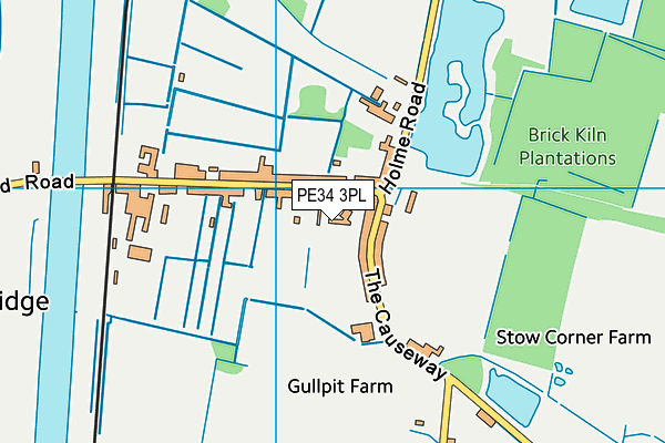 PE34 3PL map - OS VectorMap District (Ordnance Survey)