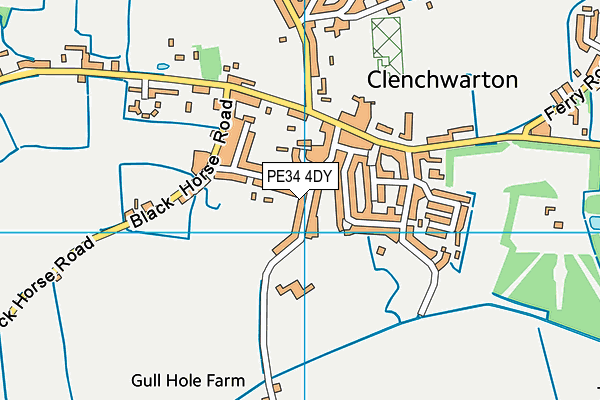 PE34 4DY map - OS VectorMap District (Ordnance Survey)