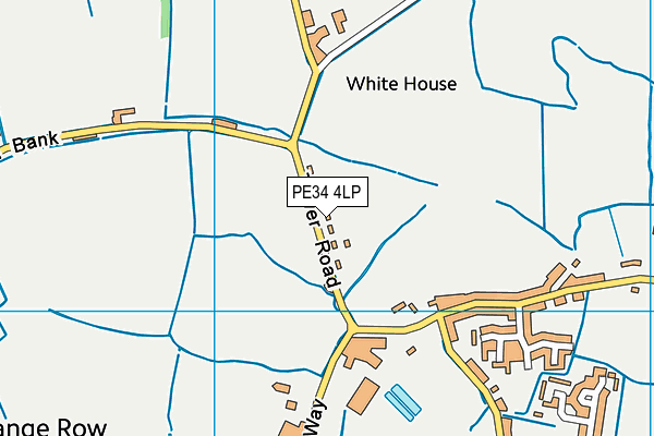 PE34 4LP map - OS VectorMap District (Ordnance Survey)