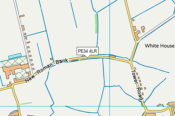 PE34 4LR map - OS VectorMap District (Ordnance Survey)