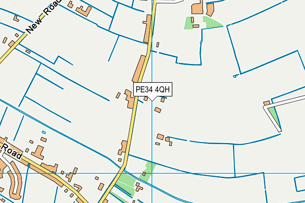 PE34 4QH map - OS VectorMap District (Ordnance Survey)