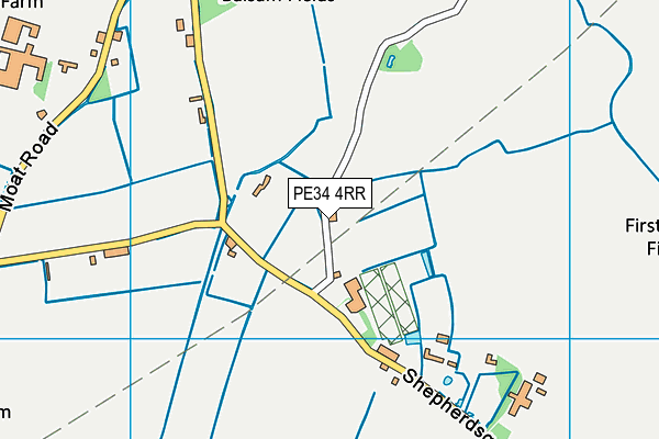 PE34 4RR map - OS VectorMap District (Ordnance Survey)
