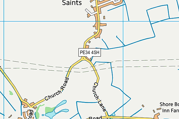PE34 4SH map - OS VectorMap District (Ordnance Survey)