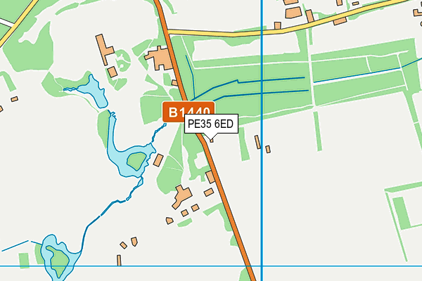 PE35 6ED map - OS VectorMap District (Ordnance Survey)