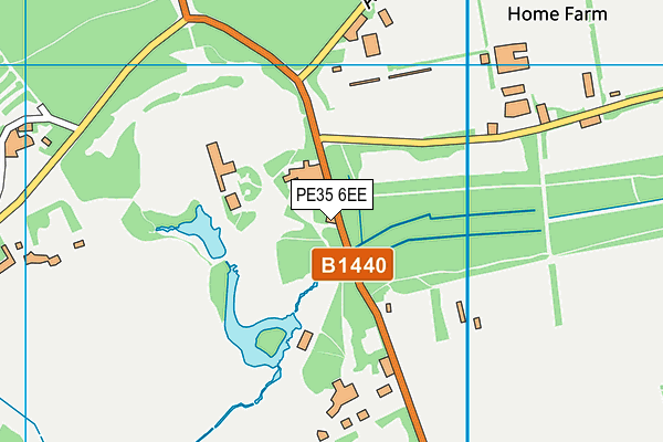 PE35 6EE map - OS VectorMap District (Ordnance Survey)