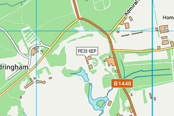 PE35 6EP map - OS VectorMap District (Ordnance Survey)