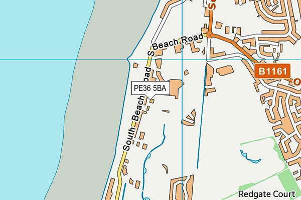 PE36 5BA map - OS VectorMap District (Ordnance Survey)