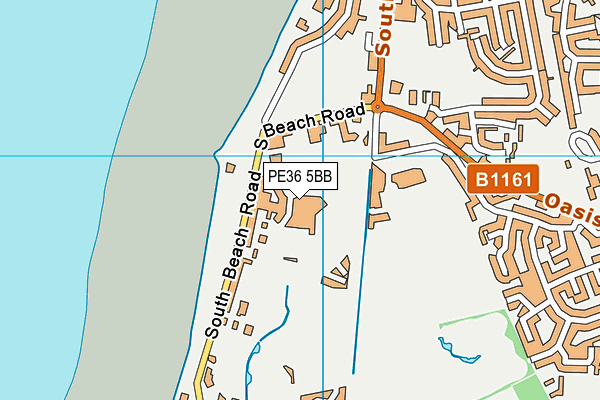 Searles Leisure Resort map (PE36 5BB) - OS VectorMap District (Ordnance Survey)