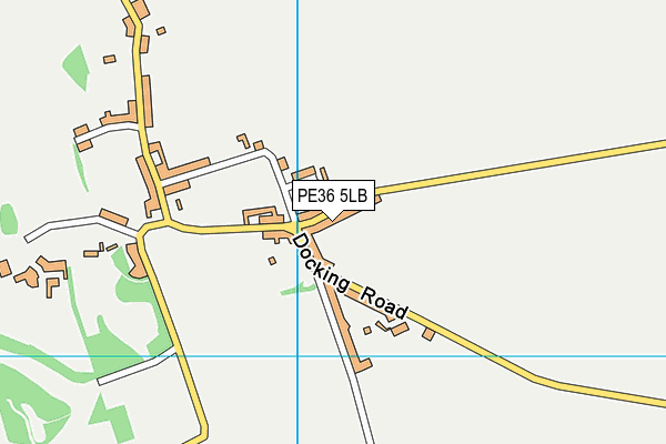 PE36 5LB map - OS VectorMap District (Ordnance Survey)