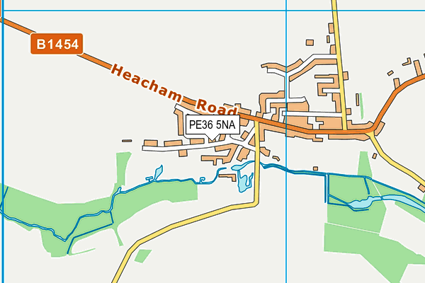 PE36 5NA map - OS VectorMap District (Ordnance Survey)