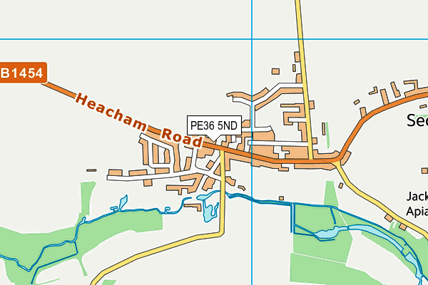 PE36 5ND map - OS VectorMap District (Ordnance Survey)