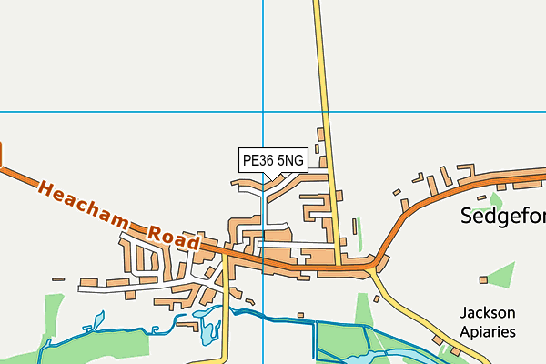PE36 5NG map - OS VectorMap District (Ordnance Survey)