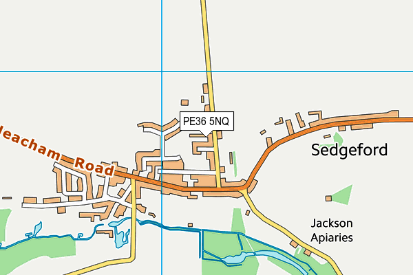 PE36 5NQ map - OS VectorMap District (Ordnance Survey)