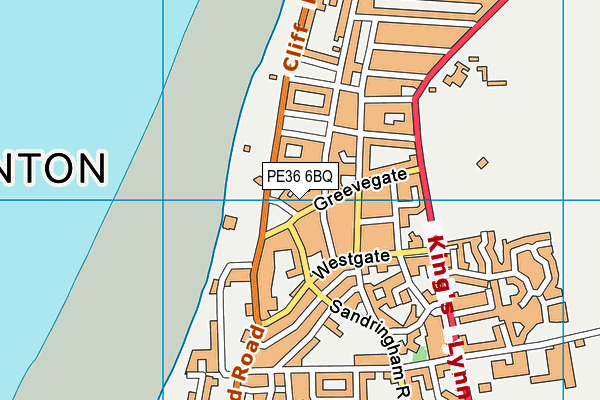 PE36 6BQ map - OS VectorMap District (Ordnance Survey)