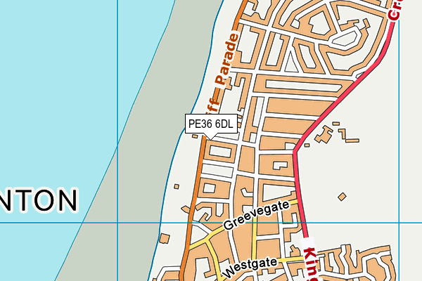PE36 6DL map - OS VectorMap District (Ordnance Survey)
