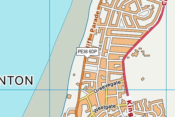 PE36 6DP map - OS VectorMap District (Ordnance Survey)