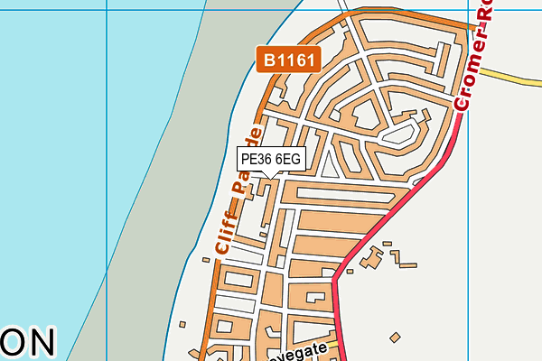 PE36 6EG map - OS VectorMap District (Ordnance Survey)