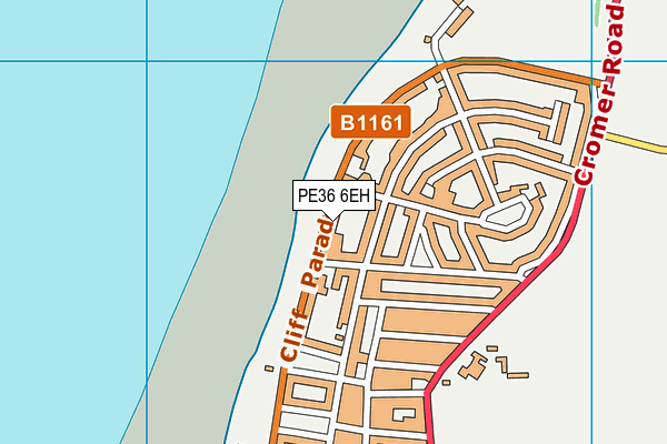 PE36 6EH map - OS VectorMap District (Ordnance Survey)