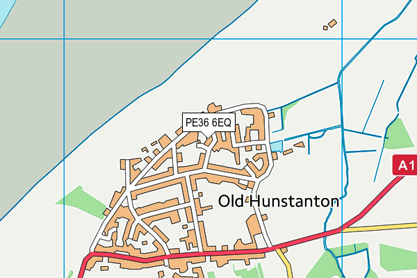 PE36 6EQ map - OS VectorMap District (Ordnance Survey)