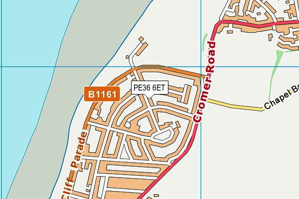PE36 6ET map - OS VectorMap District (Ordnance Survey)