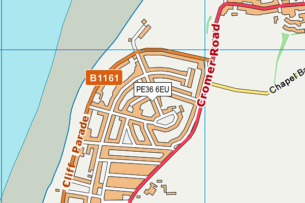 PE36 6EU map - OS VectorMap District (Ordnance Survey)