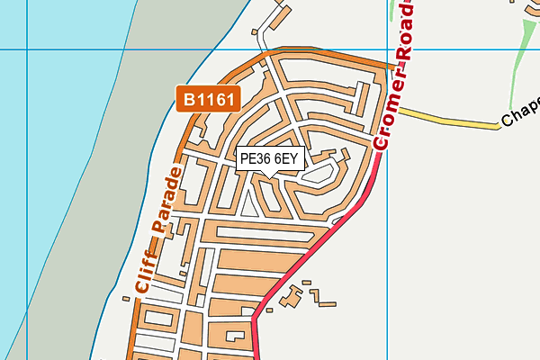 PE36 6EY map - OS VectorMap District (Ordnance Survey)